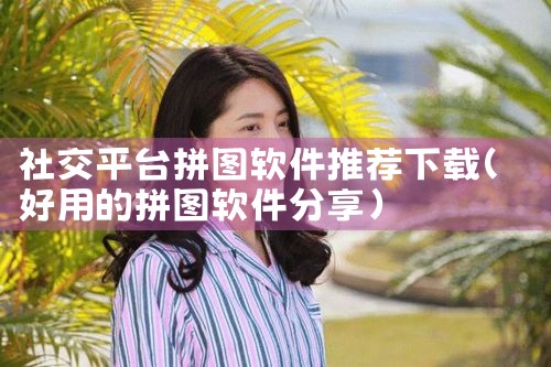 社交平台拼图软件推荐下载
