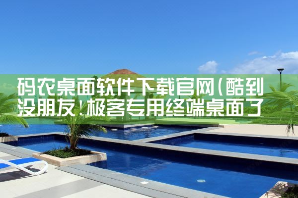 码农桌面软件下载官网